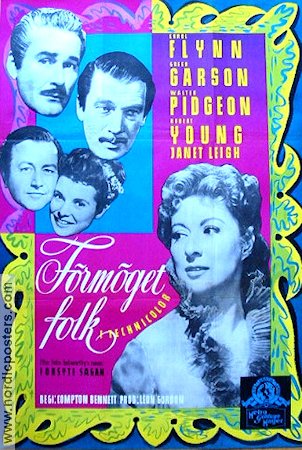 That Forsyte Woman 1950 movie poster Errol Flynn Greer Garson Janet Leigh