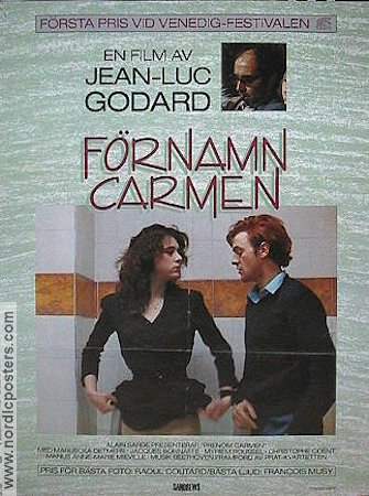 Prenom Carmen 1984 poster Maruschka Detmers Jean-Luc Godard