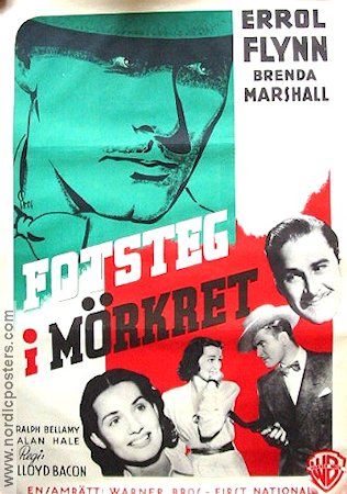 Footsteps in the Dark 1941 movie poster Errol Flynn
