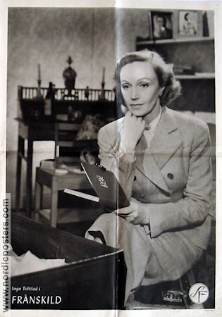 Frånskild 1951 movie poster Inga Tidblad