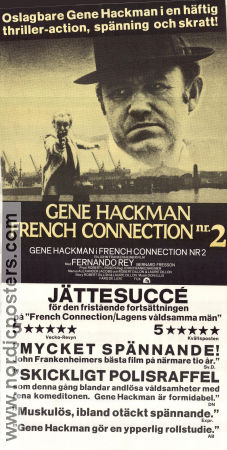 The French Connection 2 1975 movie poster Gene Hackman Fernando Rey John Frankenheimer Police and thieves