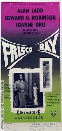 Frisco Bay 1956 movie poster Alan Ladd Joanne Dru