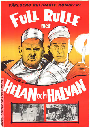 Full rulle med Helan och Halvan 1968 movie poster Laurel and Hardy Helan och Halvan