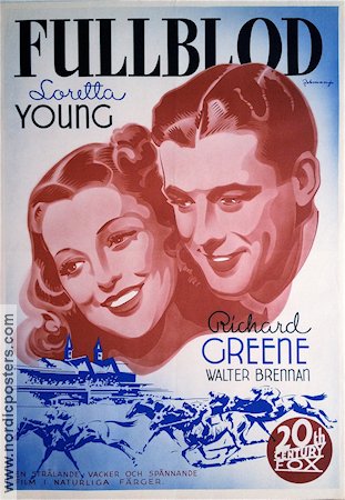 Kentucky 1939 movie poster Loretta Young Richard Greene Horses