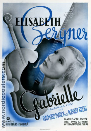 Dreaming Lips 1937 movie poster Elisabeth Bergner Paul Czinner Instruments