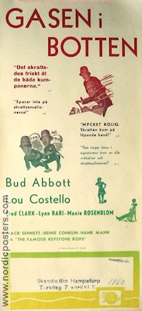 Abbott and Costello Meet the Keystone Kops 1955 poster Abbott and Costello