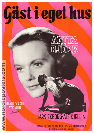 Gäst i eget hus 1957 poster Anita Björk Stig Olin