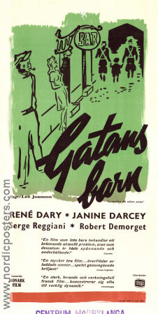Le carrefour des enfants perdus 1944 poster René Dary Léo Joannon