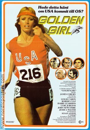 Goldengirl 1979 movie poster James Coburn Susan Anton Joseph Sargent Sports Olympic