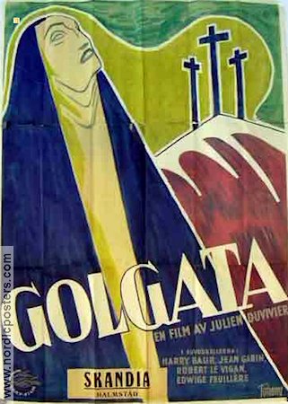 Golgotha 1936 movie poster Harry Baur Jean Gabin Art Deco