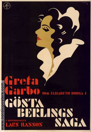 Swedish Cinema Poster Gosta Berling's Saga 1930 Greta Garbo