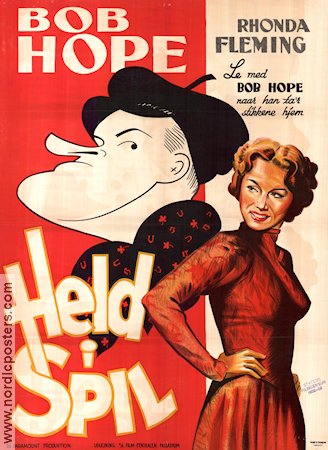 The Great Lover 1952 movie poster Bob Hope Rhonda Fleming