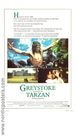Greystoke The Legend of Tarzan 1984 movie poster Ralph Richardson Ian Holm Hugh Hudson Find more: Tarzan