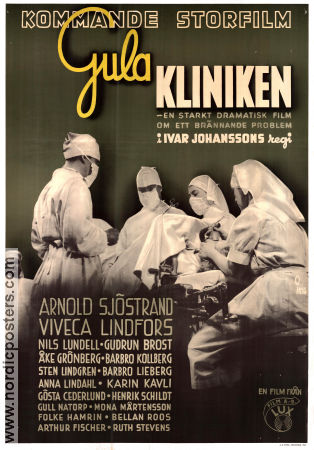 Gula kliniken 1942 poster Arnold Sjöstrand Ivar Johansson