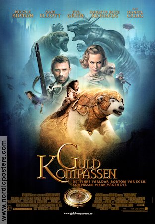 The Golden Compass 2007 movie poster Nicole Kidman Daniel Craig Dakota Blue Richards Chris Weitz