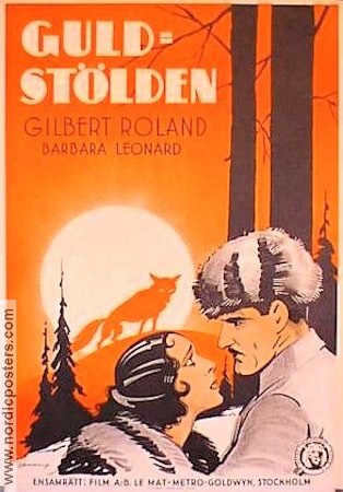 Guldstölden 1930 poster Gilbert Roland Barbara Leonard