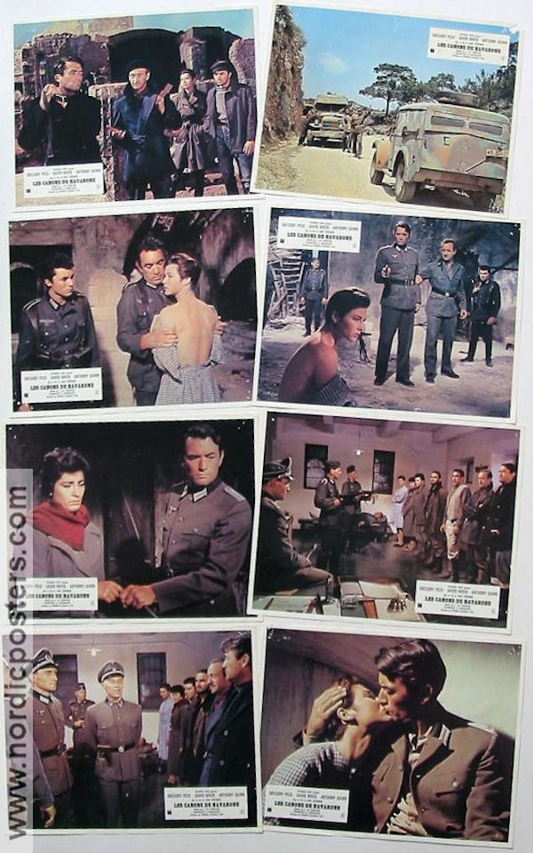 Les Canons de Navarone 1961 lobby card set Gregory Peck David Niven Anthony Quinn
