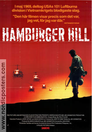Hamburger Hill 1988 poster Anthony Barrile John Irvin