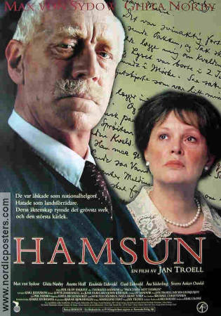 Hamsun 1996 poster Max von Sydow Jan Troell
