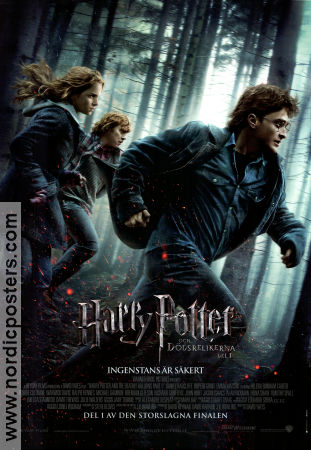 Harry Potter and the Deathly Hallows Part 1 2010 movie poster Daniel Radcliffe Emma Watson Rupert Grint David Yates