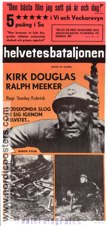 Paths of Glory 1957 movie poster Kirk Douglas Ralph Meeker Adolphe Menjou Stanley Kubrick War