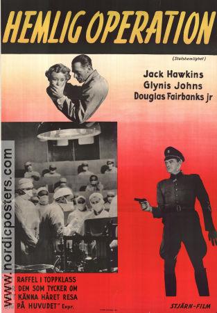 State Secret 1950 movie poster Jack Hawkins Douglas Fairbanks Jr Glynis Johns Sidney Gilliat Medicine and hospital
