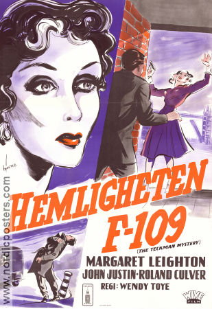 The Teckman Mystery 1954 movie poster Margaret Leighton John Justin Meier Tzelniker Wendy Toye