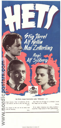 Torment 1944 poster Alf Kjellin Alf Sjöberg