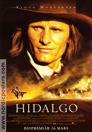 Hidalgo 2004 movie poster Viggo Mortensen Omar Sharif Zuleikha Robinson Joe Johnston