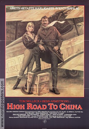 High Road to China 1983 poster Tom Selleck Brian G Hutton