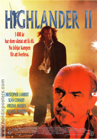 Highlander II: The Quickening 1991 poster Christopher Lambert Russell Mulcahy
