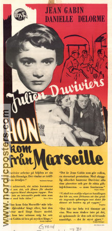 Voici le temps des assassins 1956 movie poster Jean Gabin Daniele Delorme Julien Duvivier