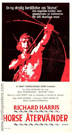 The Return of a Man Called Horse 1976 movie poster Richard Harris Gale Sondergaard Irvin Kershner