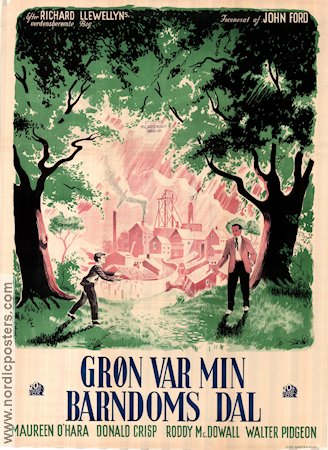 How Green was my Valley 1942 poster Walter Pidgeon John Ford