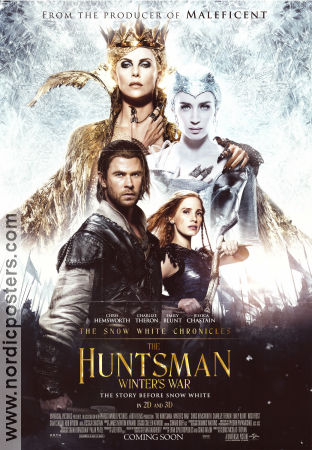 The Huntsman Winter´s War 2016 movie poster Chris Hemsworth Jessica Chastain Charlize Theron Cedric Nicolas-Troyan