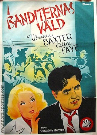 Barricade 1941 movie poster Warner Baxter Alice Faye Eric Rohman art