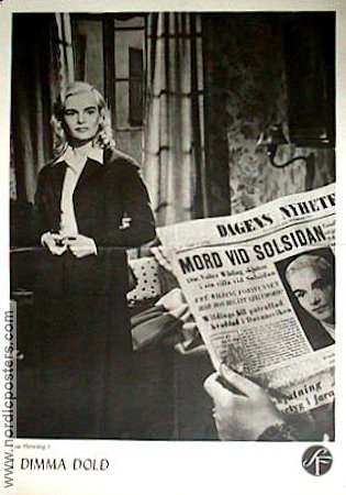 I dimma dold 1953 movie poster Sonja Wigert Eva Henning