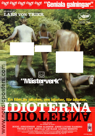 Idioterna 1997 poster Bodil Jörgensen Jens Albinus Anne Louise Hassing Lars von Trier Danmark