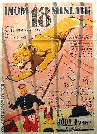 18 Minutes 1936 poster Gregory Ratoff Monty Banks