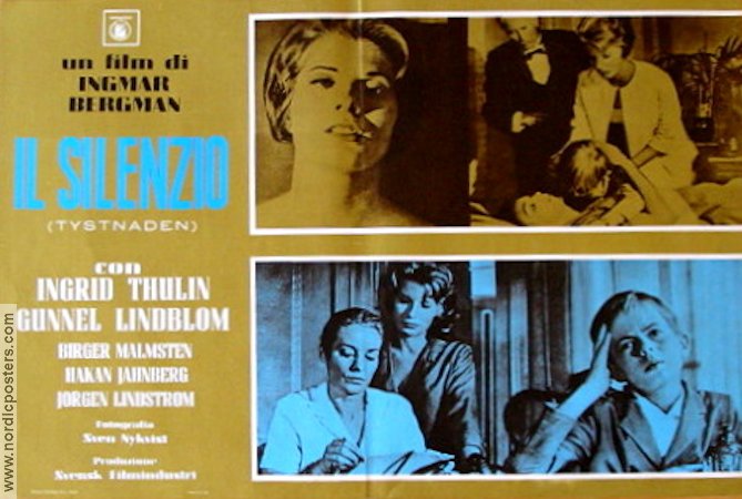 Il Silenzio 1964 movie poster Ingrid Thulin Gunnel Lindblom Ingmar Bergman