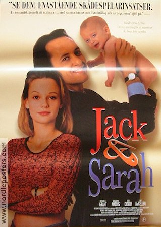 Jack and Sarah 1995 movie poster Richard E Grant Samantha Mathis Judi Dench Tim Sullivan