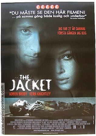 The Jacket 2005 movie poster Adrien Brody Keira Knightley Daniel Craig John Maybury