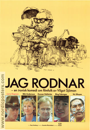 I Am Blushing 1981 movie poster Larry Hagman Bibi Andersson Gunnar Hellström Vilgot Sjöman