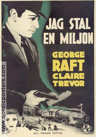 I Stole a Million 1939 movie poster George Raft Claire Trevor Frank Tuttle