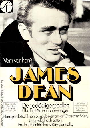 The First American Teenager 1976 movie poster James Dean Ray Connolly Smoking Documentaries