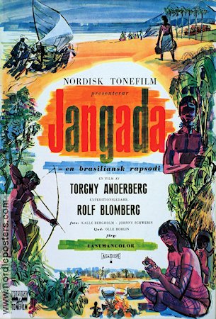 Jangada 1959 movie poster Rolf Blomberg Torgny Anderberg Documentaries
