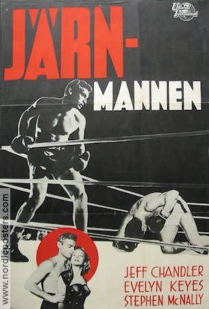 Iron Man 1951 movie poster Jeff Chandler Evelyn Keyes Boxing