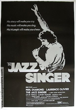 The Jazz Singer 1981 movie poster Neil Diamond Jazz