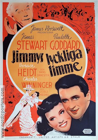 Pot o´Gold 1941 movie poster James Stewart Paulette Goddard George Marshall