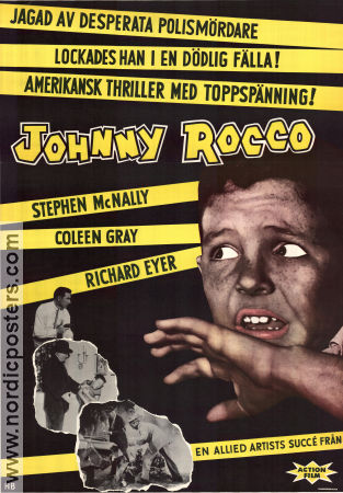 Johnny Rocco 1958 movie poster Richard Eyer Stephen McNally Paul Landres Film Noir